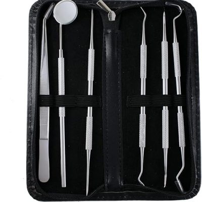 Kit completo de limpeza dentária profissional com removedor de placa e raspador de tártaro